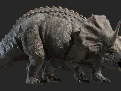  triceratops 3D 