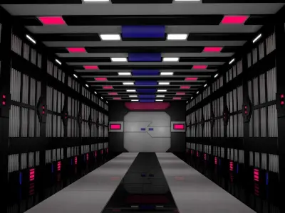 Sci Fi Tunnel  3D model