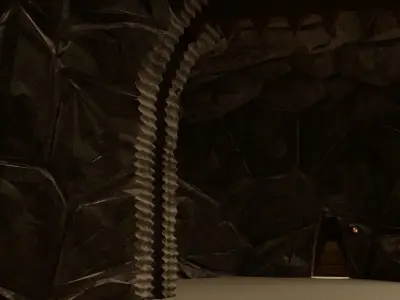 Jabbas Throne Room - Set 9 - Rancor Cave 1-6 scale Hottoys 3D print model