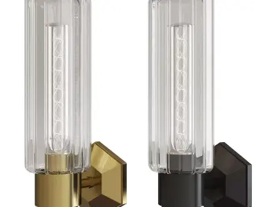 Roebling Wall Sconce Low-poly 3D model
