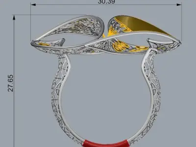  FUSION LIGHT RING COLLECTION-RB04- 3D print model