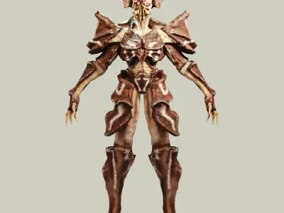 Crab Alien Low-poly 3D model