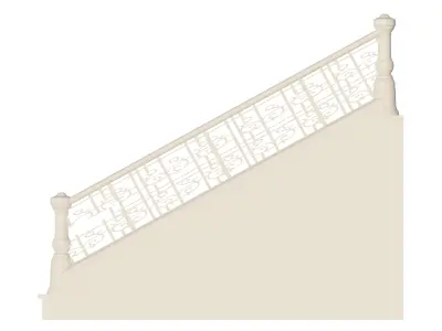 Mixed Material Balustrades 3D print model
