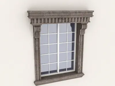 Window Frame 06 Low-poly 3D model