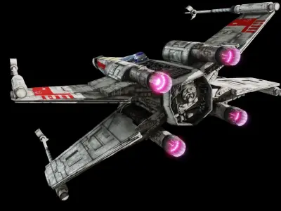 star wars x-wing 3D model