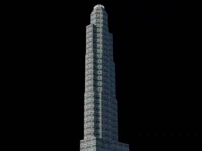 CitySpire Center - NYC Low-poly 3D model