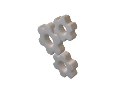 Setting Symbol v3 002 Low-poly 3D model