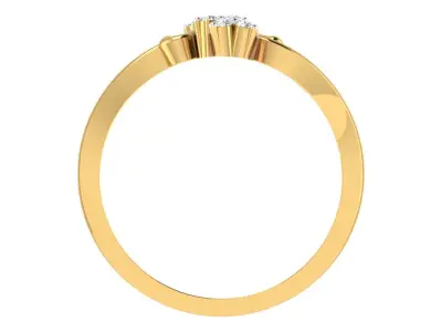 Women Ring  Render 3dm STL OBJ FBX Details 3D print model 14