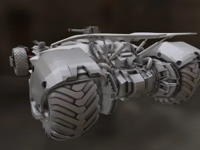 Batmobile JUSTICE LEAGUE STL  3D print model