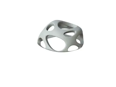 SciFi Cube Object No 47543 Low Poly Shape Low-poly 3D model