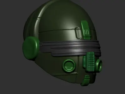 helmet high poly sculpt 3d printable  3D model