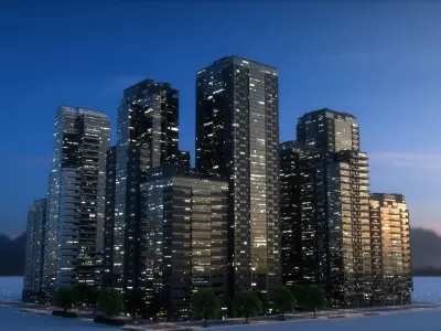 City Block Type B32 3D model