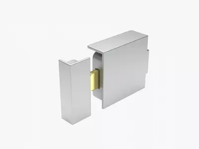 Gate lock Low-poly 3D model