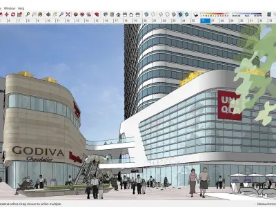 Sketchup Shopping Center D3 3D model