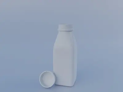 Milk bottle 3d model  3D model