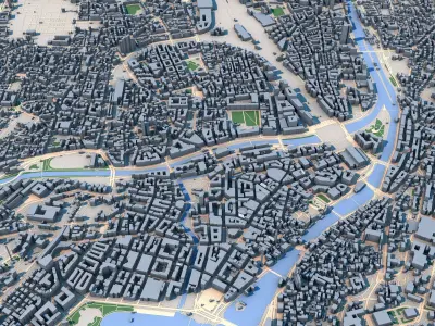 Zurich City Switzerland 3D model