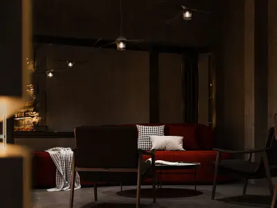 night bar 3d model 3D model