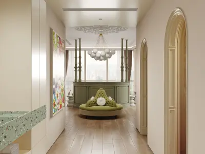 Bedroom interior scenes 3D model 49