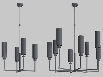 Ziyi chandelier 3D Model Pack