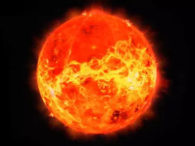 Alien Sun Low-poly 3D model