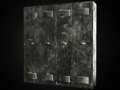 h63140 Locker Low-poly 3D model
