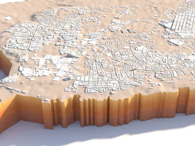 Rabat City Morocco 3D model
