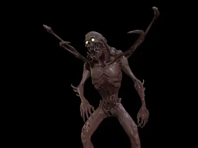 Monster Mutant7 Low-poly 3D model