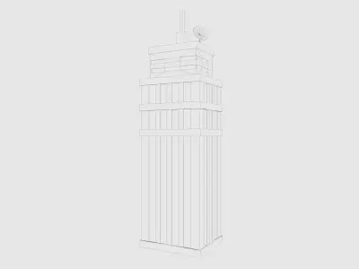Cartoon Skyscraper Pack Low-poly 3D model