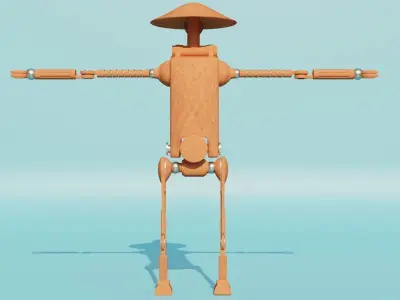 Droid mechanic 3D model