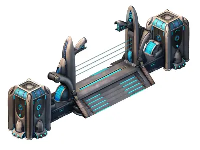 Space Station - City Gate 01 3D model
