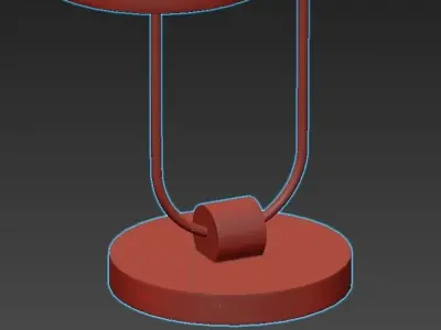 DAYTONA modern table lamp with shade 3D model