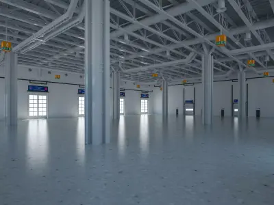 Exhibition Hall 27 interior 3D model