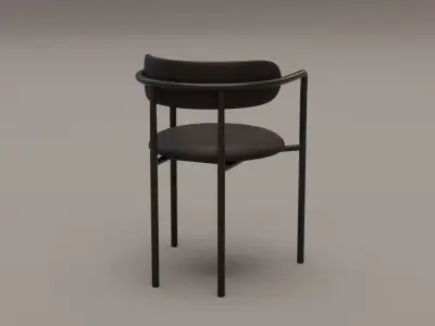 Bar Chair Low-poly 3D model buy