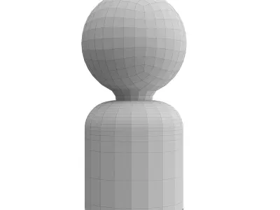  CERAMIC DESK LAMP 3D model