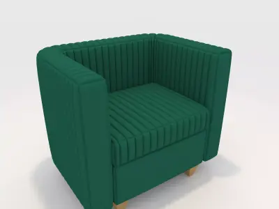 Sofa 1 Seater 12 3D model