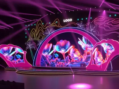 Event Stage Outdoor 3D model