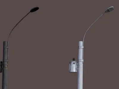 Electric Pole Low-poly 3D model