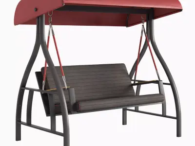 NOFI OUTDOOR SWING CHAIR Black 3D model