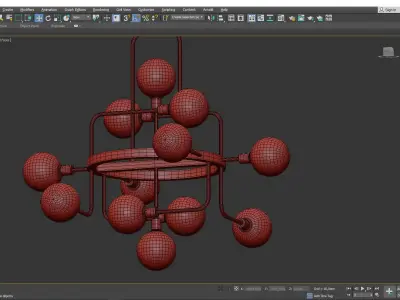 Dakar 12 pendant Low-poly 3D model