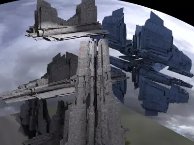 Stargate Pyramid City 9 models 3D model