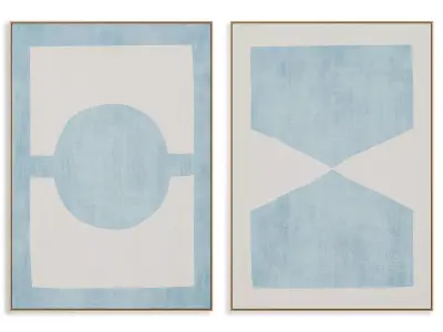 Abstract Painting Frame set 3D model 887
