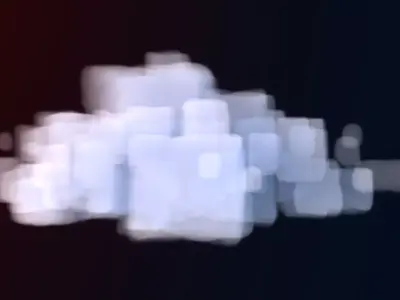 VDB Cloud 18 Minecraft Animated 3D model