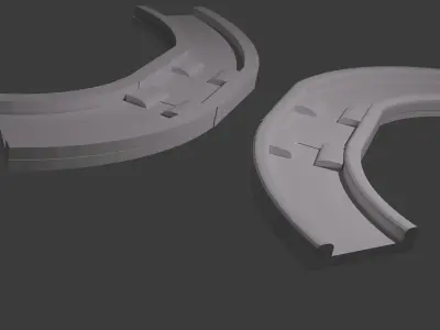 Metro Tracks  Free low-poly 3D model
