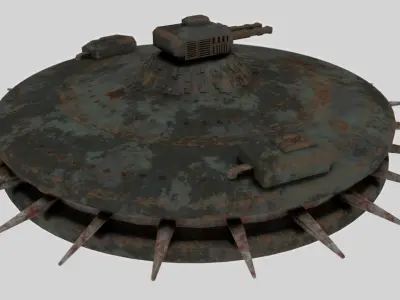 Science-fiction drone 3D model