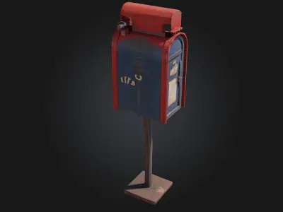 Vintage Mailbox  Timeless Charm with a Touch of Nostalgia 3D model