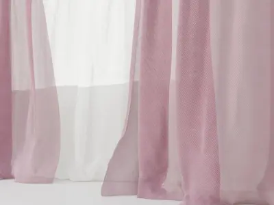 Curtains 02 collection 2 3D model