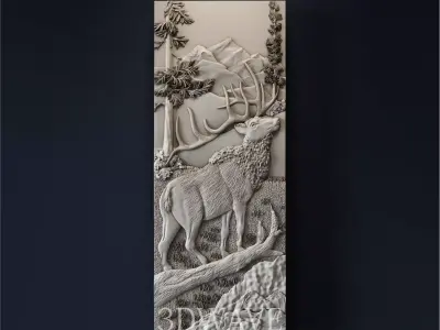 DEER DOOR PAD 3D model