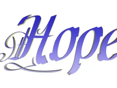 Hope word 2 3D model