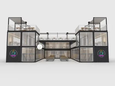 Container Cafe 4 3D model