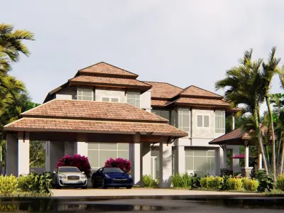 House D6 - Sketchup Lumion 3D model